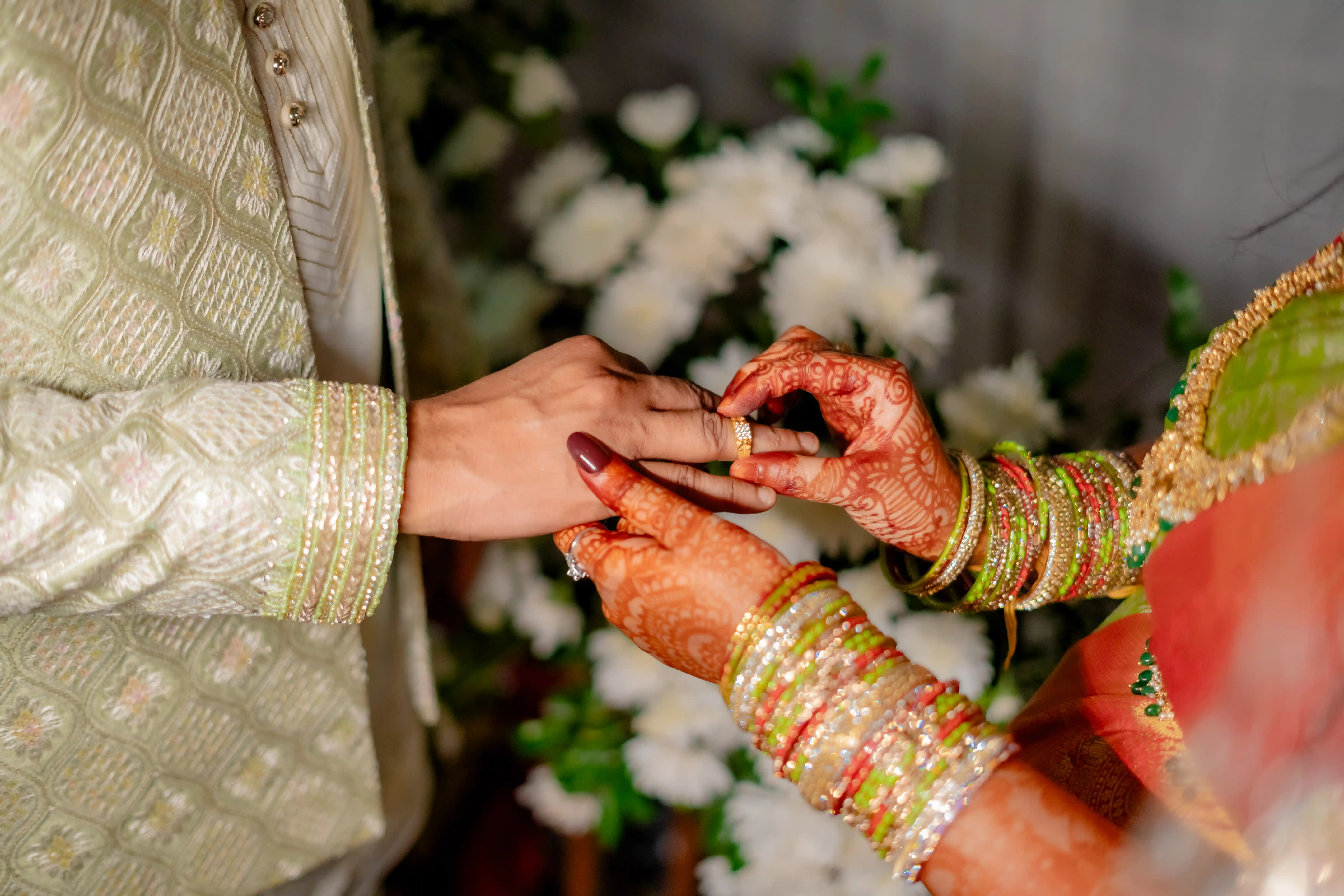 Wedding ritual moment