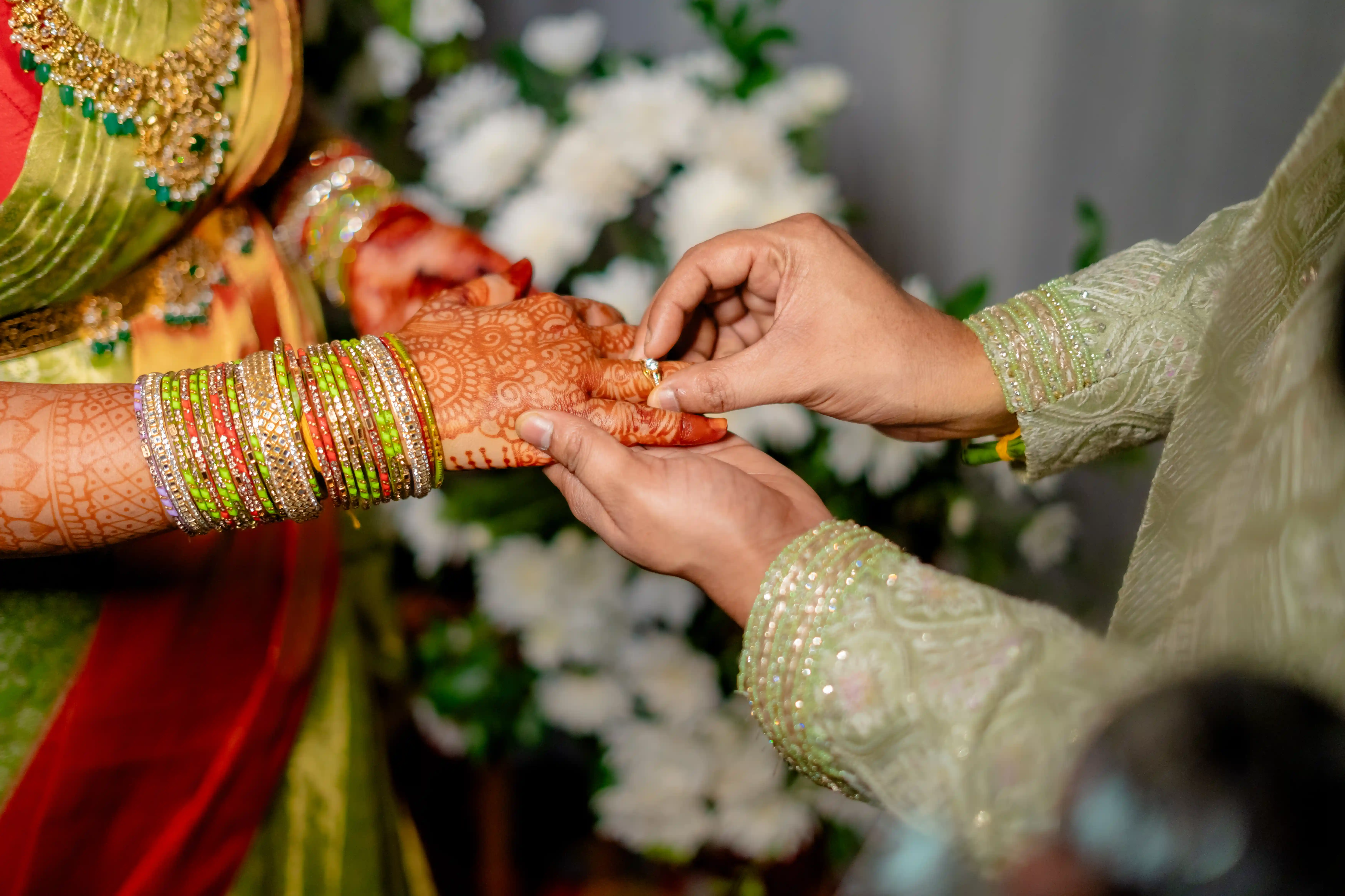 Wedding ritual moment